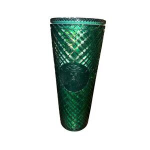 Starbucks 2021 Green Jeweled Studded Cold Cup 24 Oz Venti